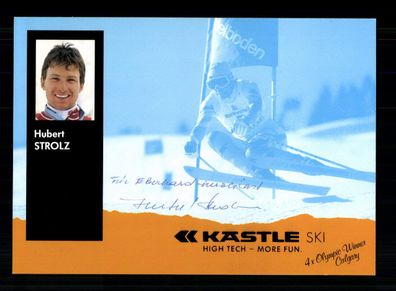 Hubert Strolz Autogrammkarte Original Signiert Ski Alpine + A 229576