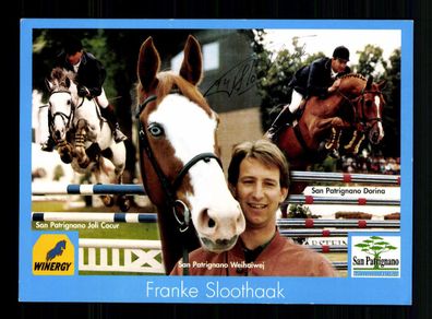 Franke Sloothaak Autogrammkarte Original Signiert Reiten + A 229647