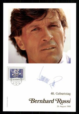 Bernhard Russi Autogrammkarte Skialpine Original Signiert + G 39367