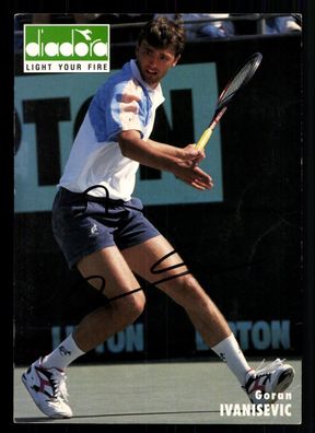 Goran Ivanisevic Autogrammkarte Original Signiert Tennis + G 39431