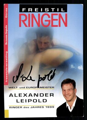 Alexander Leipold Autogrammkarte Original Signiert Ringen + G 39432