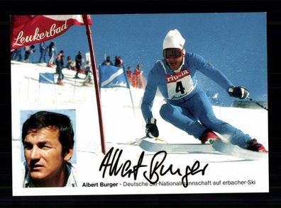 Albert Burger Autogrammkarte Original Signiert Ski Alpine + A 229812