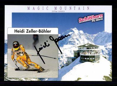 Heidi Zeller Bähler Autogrammkarte Original Signiert Ski Alpine + A 229819