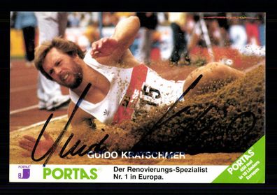 Guido Krätschmer Autogrammkarte Original Signiert Leichtathletik + G 39517