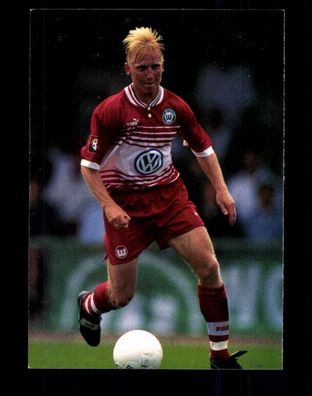 Roy Präger VfL Wolfsburg Panini Card 1998 ohne Unterschrift + A 230009