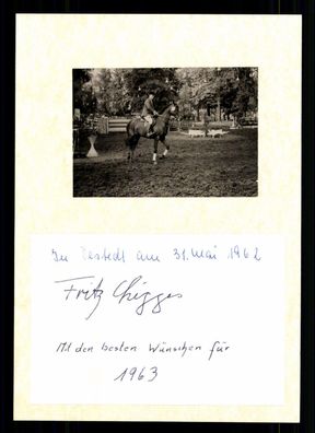 Fritz Ligges 1938-1996 Olympiasieger 1972 Reiten Original Signiert + G 39743