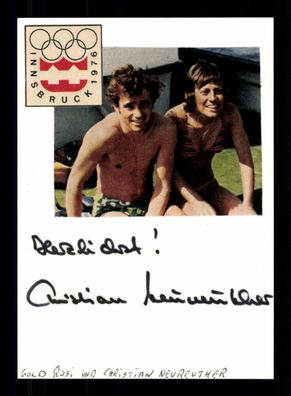 Christian Neureuther Original Signiert Skialpine + A 230340