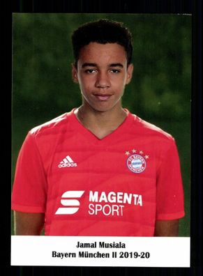 Jamal Musiala Autogrammkarte Bayern München II 2019-20