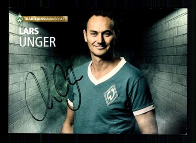 Lars Unger Autogrammkarte Werder Bremen Original Signiert + A 229374