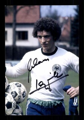 Klaus Toppmöller Foto DFB Nationalspieler Original Signiert + A 229412