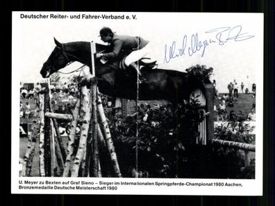 Ulrich Meyer Autogrammkarte Original Signiert Reiten + G 39240