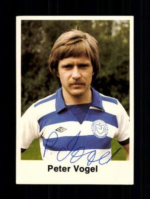 Peter Vogel MSV Duisburg 1977-78 Bergmann Sammelbild Original Sign. + A 229766