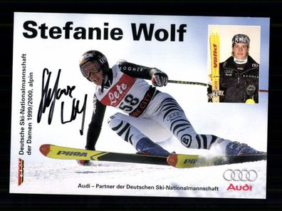 Stefanie Wolf Autogrammkarte Original Signiert Ski Alpine + A 229802