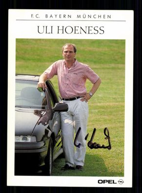 Uli Hoeneß Autogrammkarte Bayern München 1990-91 Original Signiert