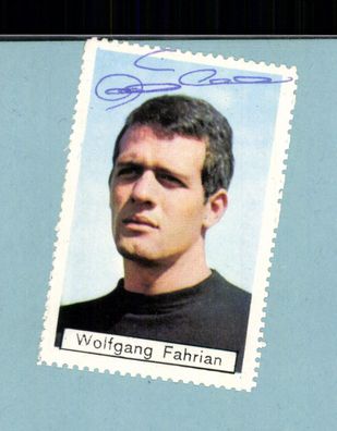 Wolfgang Fahrian Fortuna Düsseldorf Sicker Sammelbild 1967-68 + A 229842
