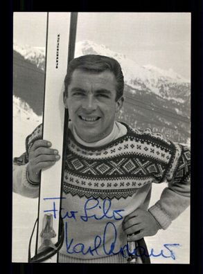 Karl Schranz Autogrammkarte Original Signiert Skialpine + A 230344