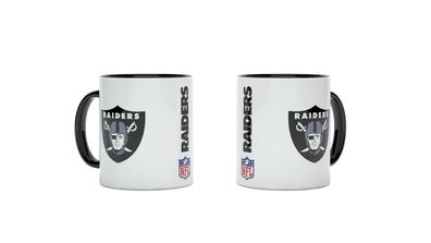 NFL Las Vegas Raiders Kaffeetasse Tasse Kaffeebecher Double Logo 4262382081039 330ml