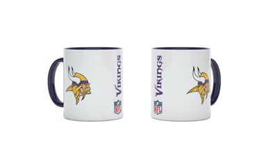 NFL Minnesota Vikings Kaffeetasse Tasse Kaffeebecher Double Logo 4262382081077 330ml