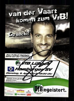 Raphael van der Vaart Autogrammkarte Hamburger SV Original Signiert + A 229211