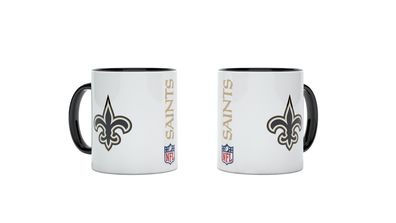 NFL New Orleans Saints Kaffeetasse Tasse Kaffeebecher Double Logo 4262382081091 330ml