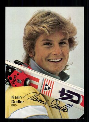 Karin Dedler Autogrammkarte Original Signiert Ski Alpine + A 229581