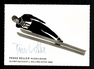 Franz Keller Autogrammkarte Original Signiert Skispringen + A 229602