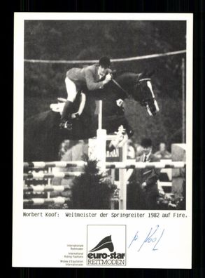 Norbert Koof Autogrammkarte Original Signiert Reiten + A 229646