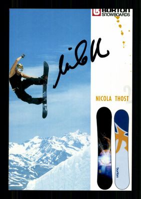 Nicola Thost Foto Original Signiert Snowboard + A 229653