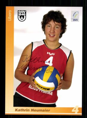 Kathrin Neumaier Autogrammkarte Original Signiert Volleyball + A 229684