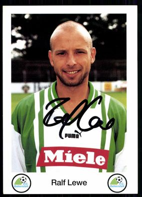 Ralf Lewe FC Gütersloh 1996-97 Original Signiert + A 229730
