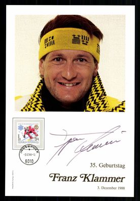 Frank Klammer Autogrammkarte Skialpine Original Signiert + G 39368