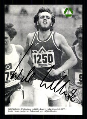 Willi Wülbeck Autogrammkarte Leichtathletik Original Signiert + G 39370