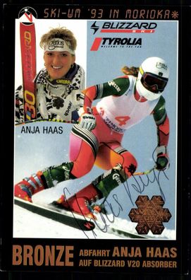 Anja Haas Autogrammkarte Original Signiert Ski Alpine + A 229780