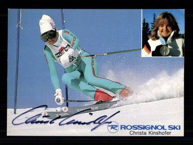 Christa Kinshofer Autogrammkarte Original Signiert Ski Alpine + A 229818