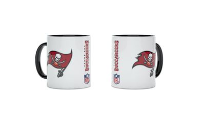 NFL Tampa Bay Buccaneers Kaffeetasse Tasse Kaffeebecher Double Logo 4262382081152