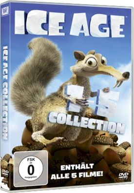 Ice Age 1-5 BOX SET (DVD) * Neuauflage 5Disc - Fox - (DVD Video / Animation)