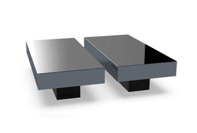 Couchtische Tisch Luxus Glas Tische Konsolen Design Möbel Set 2x neu