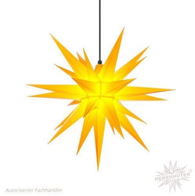 Herrnhuter Stern, Super-SET Stern + Kabel, Außen, 70cm, Gelb, Weihnachtsstern
