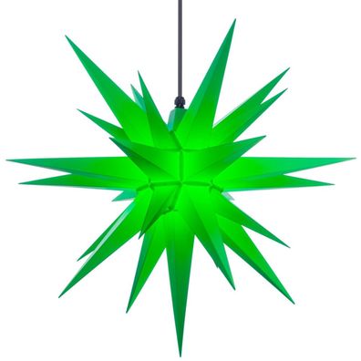 Herrnhuter Stern, Super-SET Stern + Kabel, Außen, 70cm, Grün, Weihnachtsstern