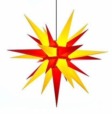 Original Herrnhuter Stern Aussen, A13,130cm, Gelb/ Rot, Weihnachtsstern, Adventsstern