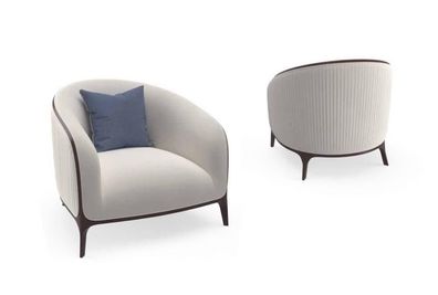 Sessel Design Couch 1 Sitzer Textil Lounge Polster Luxus Sitz Relax