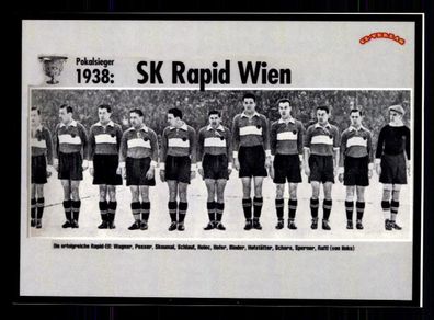 SK Rapid Wien Mannschaftskarte DFB Pokalsieger 1938