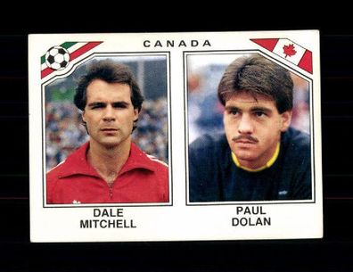 Dale Mitchell-Paul Dolan Kanada Panini Sammelbild Mexico 1986 OU + A 230200