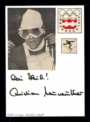 Christian Neureuther Original Signiert Skialpine + A 230341