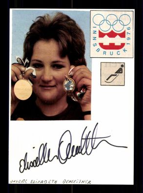Elisabeth Demleitner Weltmeisterin 1971 Original Signiert Rennrodeln + A 230359