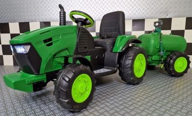 Elektro Kinderfahrzeug Traktor mit Wassertank, Kindertraktor mit Tankwagen