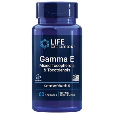 Life Extension, Gamma E, Mixed Tocopherols & Tocotrienols, 60 Weichkapseln
