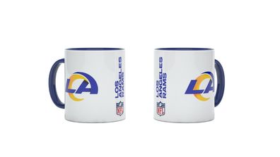 NFL Los Angeles Rams Kaffeetasse Tasse Kaffeebecher Double Logo 4262382081053 330ml