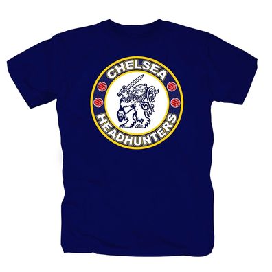 Headhunters Chelsea England London Hooligans Ultras Fans FC T-Shirt S-5XL navy