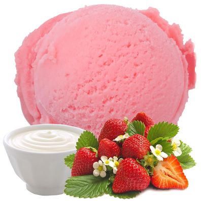 Joghurt Erdbeer Milcheis | Eispulver